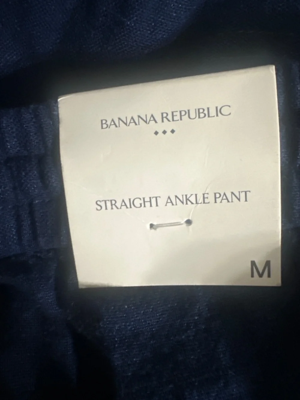 NWT! Banana Republic Straight Linen-Blend Pull-On Pant - Multiple 🩷 #706619